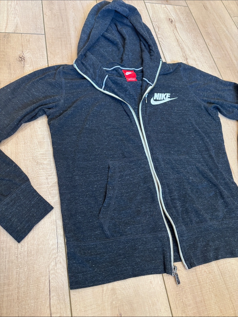Nike Dark Gray/Faded Black Full-Zip Hoodie Jacket - Picture 4 of 9